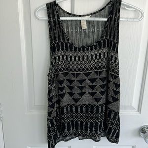 H&M tank top. Size 8. Black and white